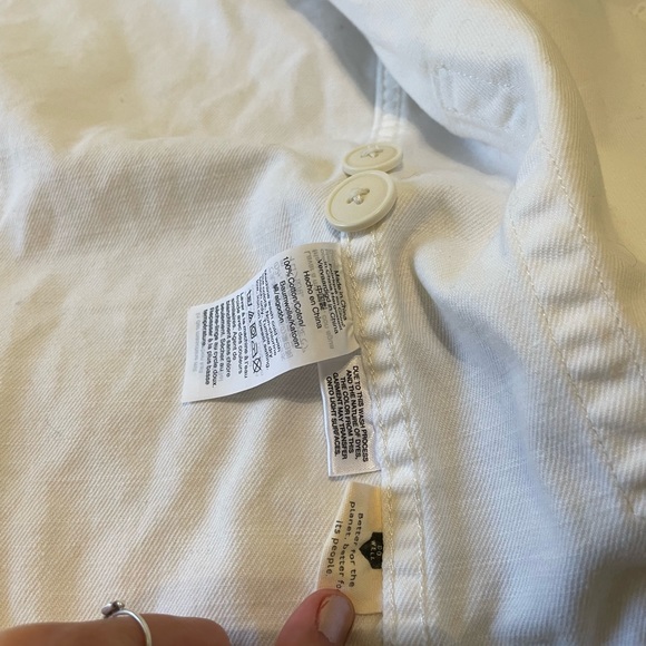Madewell Ash Wood Chore Coat White Lightweight Jacket Size Small - Picture 7 of 9